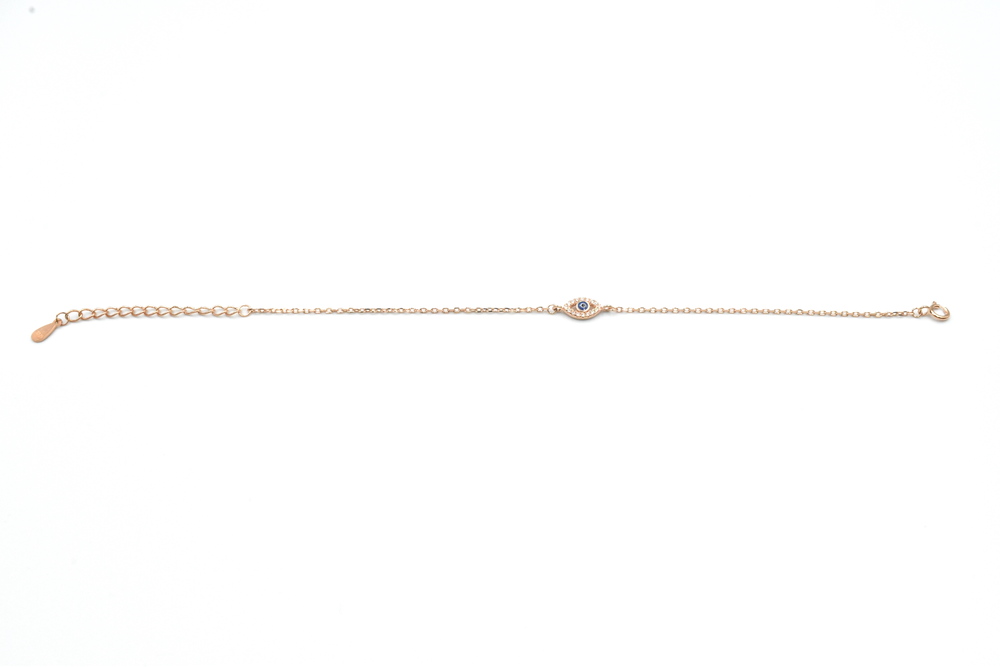 pink gold bracelet with zircon 