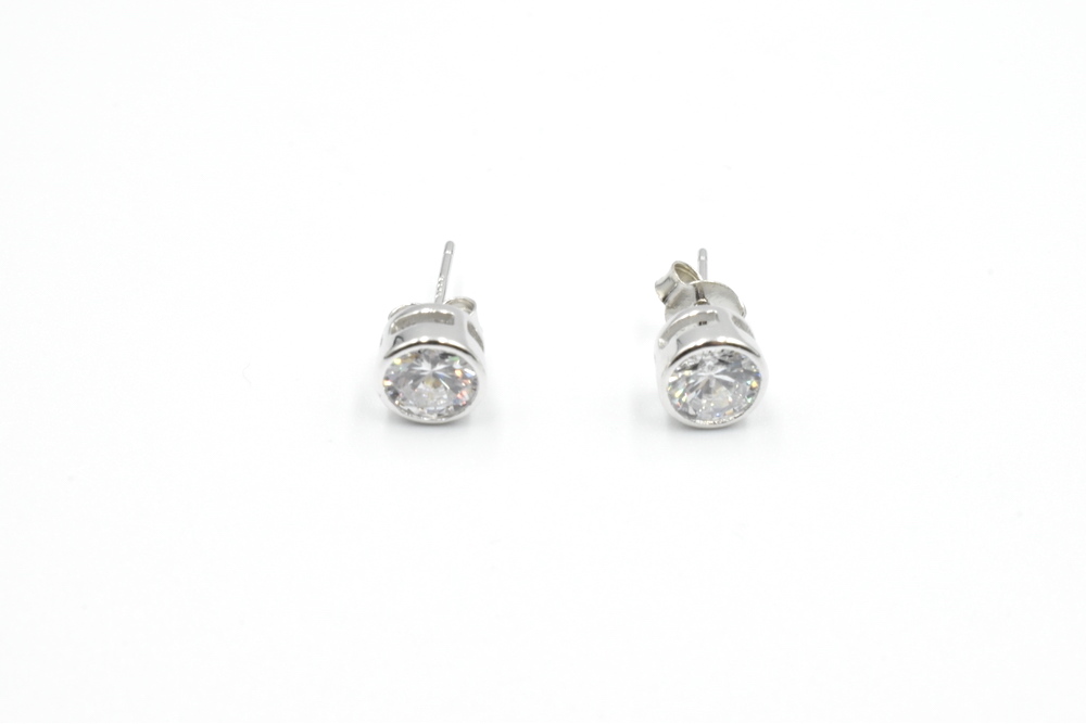 silver earrings