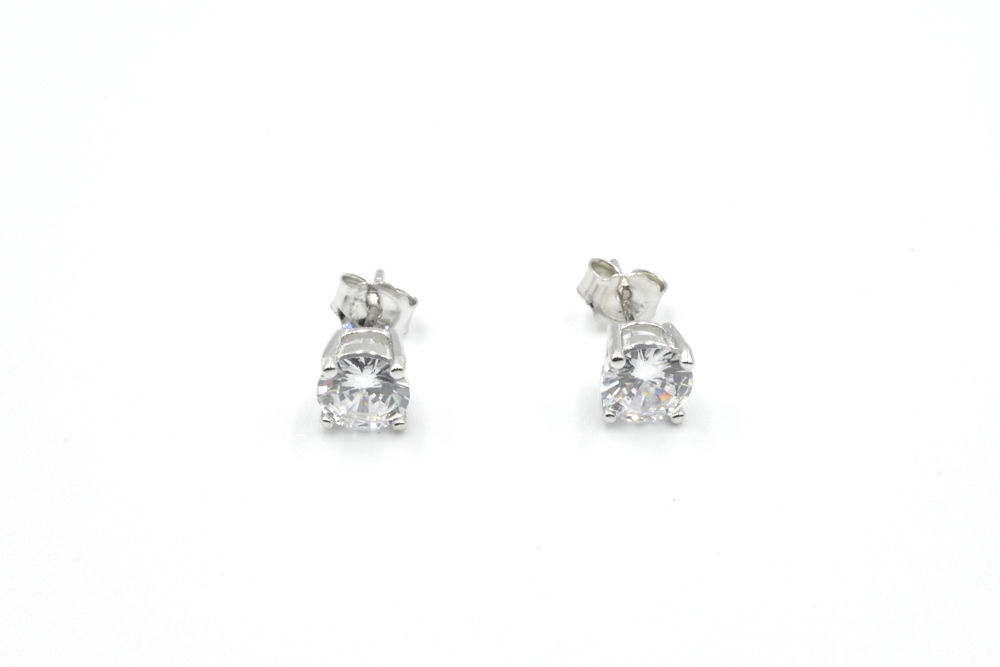 silver earrings