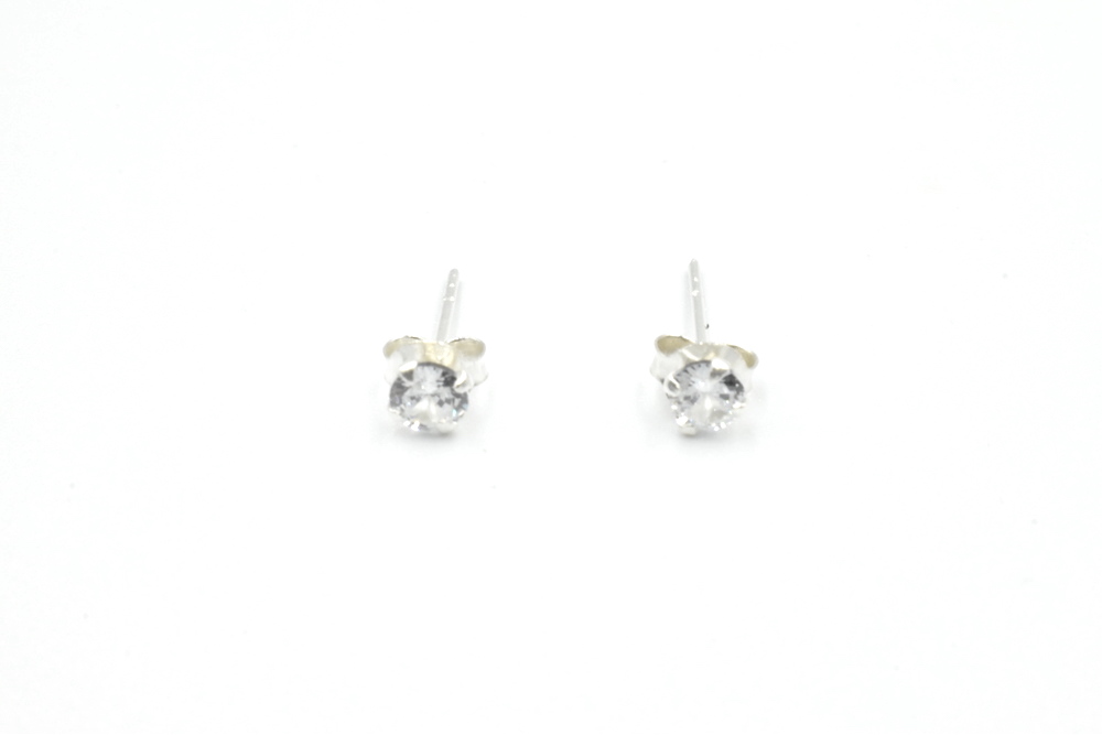 silver earrings
