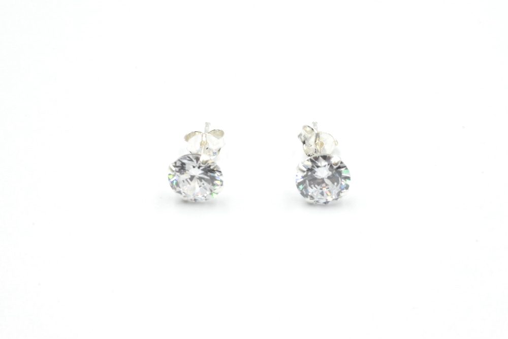 silver earrings