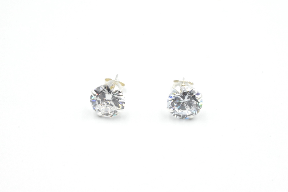 silver earrings