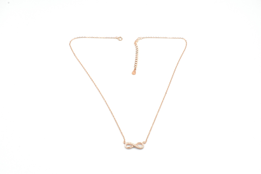pink gold necklace 