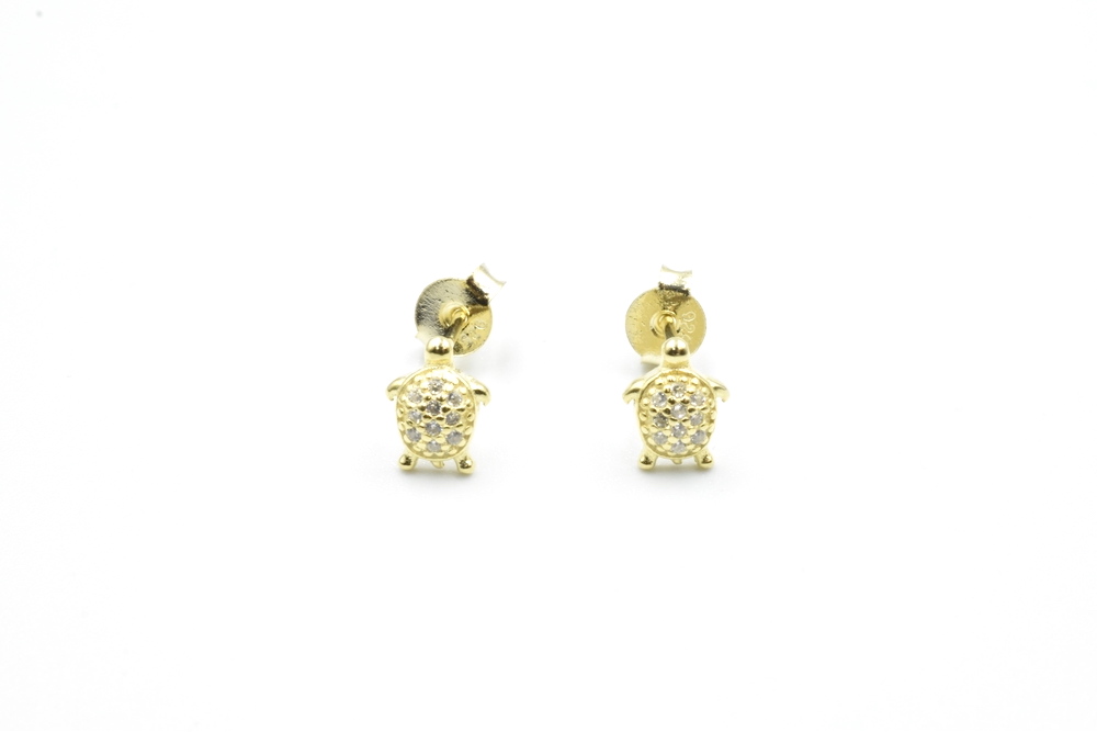 semi-gold earrings