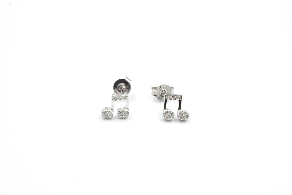 silver earrings