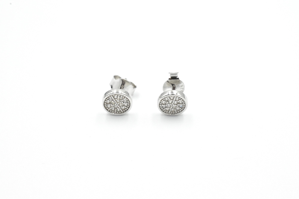 silver earrings