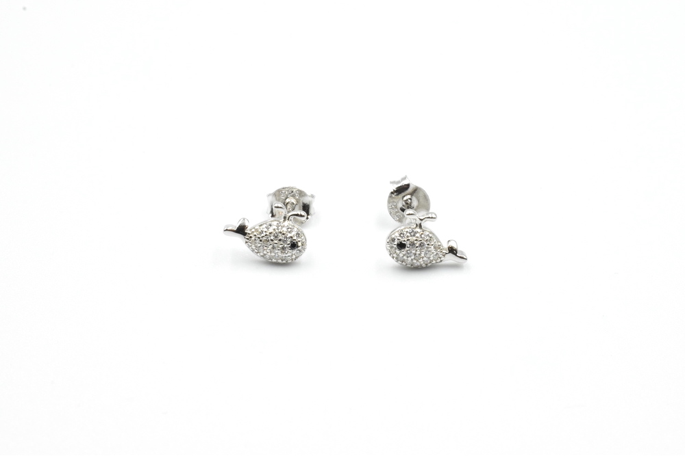 silver earrings