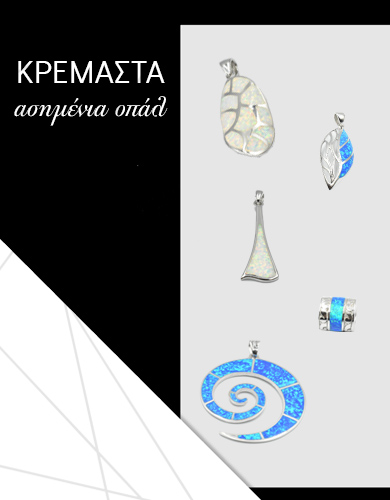 Ασημένια Κρεμαστά σκουλαρίκια